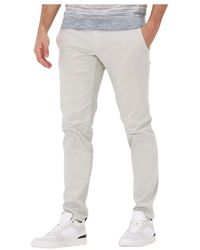 ALBERTO - Herren Cargo Hose Hellgrau - Lyst
