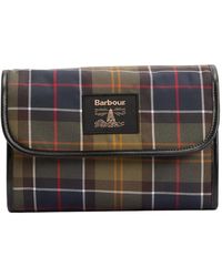 Barbour - Tartan Hanging Washbag - Lyst