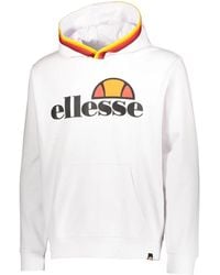 Ellesse - Hoodies & Sweatvesten ,Wit ,Regenboog Hoodie Voor Mannen - Lyst