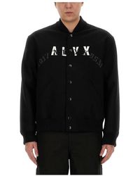 1017 ALYX 9SM - Wool & Leather Logo Varsity Jacket - Lyst