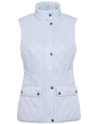 Barbour - Jassen ,Blauw ,Lichtblauw Mouwloos Jack Voor Vrouwen - Lyst