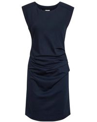 Kaffe - Kleedjes ,Blauw ,India Jurk Met Ronde Hals - Lyst