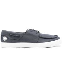 Timberland - Blaue Flache Mokassin Schuhe - Lyst