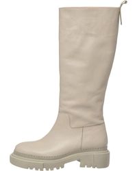 CESARE GASPARI - Hohe Chunky Sole Lederstiefel - Lyst