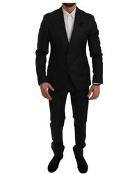 Dolce & Gabbana - Slim Fit 2-teiliger Anzug mit schwarzer Kristallbiene - Lyst