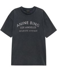 Anine Bing - Tops ,Zwart ,Katoen Cade Tee - Lyst