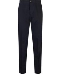 Peserico - Broeken ,Blauw ,Katoen Chino Broek - Lyst