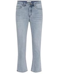 Kaffe - Cropped Jeans - Lyst