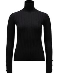Moncler - Rollkragenpullover Aus Wolle Und Kaschmir, Damen, Größe - Lyst