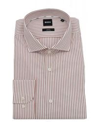 BOSS - Overhemden ,Rood - Lyst