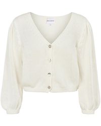 American Dreams - Truien & Vesten ,Wit ,Katoen Manda Katoenen Vest - Lyst