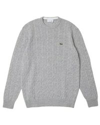 pull lacoste homme gris