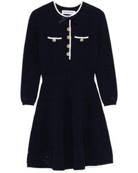 Self-Portrait - Kleedjes ,Blauw ,Dress Self-Portrait - Lyst
