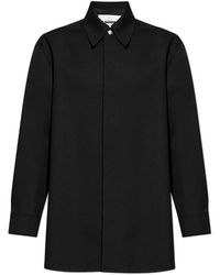 Jil Sander - Jassen ,Zwart ,Wol Wollen Jas - Lyst