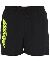 MSGM - 15Th Anniversary Logo Print Bermuda Short - Lyst