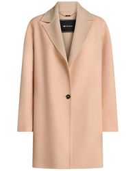 Kiton - Jassen ,Roze ,Wol Pure Wool Overcoat - Lyst
