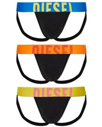 DIESEL - Ondergoed ,Zwart ,Jocky-D-Pop-3Pack Jockstraps - Lyst