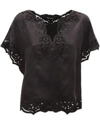 EMMA & GAIA - V-Hals Blouse - Lyst
