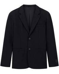ARMANI EXCHANGE - Jassen ,Zwart ,Wol Single-Breasted Two-Button Jacket - Lyst