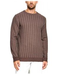 HUGO - Round-Neck Knitwear - Lyst