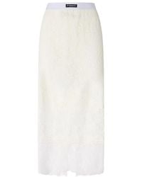 Pinko - Rokken ,Wit ,Midi Rok - Lyst