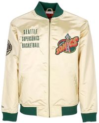 Mitchell & Ness - Jassen ,Geel ,Satijn Nba Team Og 2.0 Lichtgewicht Satijnen Jas - Lyst