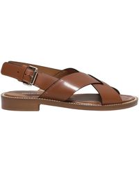 Guglielmo Rotta - Elegant crossed leather sandals - Lyst