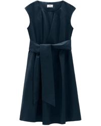 Woolrich - Vestito Poplin Short Donna Melton Blue - Lyst