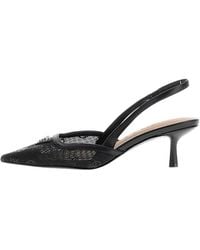Guess - Schoenen ,Zwart ,Leer Yanno Logo Slingback - Lyst