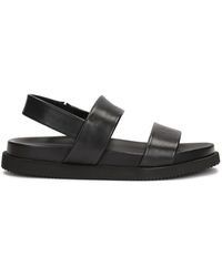 Kazar - Schoenen ,Zwart ,Leer Zwarte Leren Sandalen Met Elastische Band - Lyst