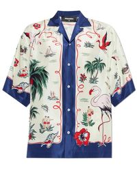 DSquared² - Zijden Overhemd Met Korte Mouwen - Lyst