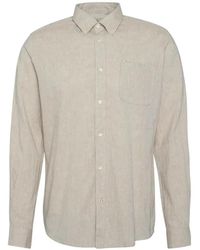 Barbour - Overhemden ,Katoen Nelson Tailored Fit Katoen Linnen Shirt - Lyst