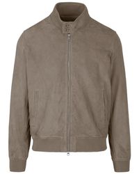 Bomboogie - Friz Suede Leren Bomberjack - Lyst