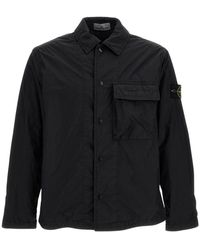 Stone Island - Jassen ,Zwart ,Nylon Light Jacket - Lyst