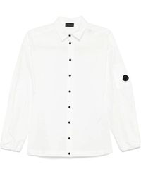 Moncler - Wit Overhemd Met Knopen En Elastische Manchetten - Lyst