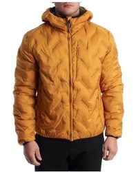 U.S. POLO ASSN. - Jassen ,Geel ,Leer Quilted Hooded Jacket - Lyst