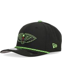 KTZ - Accessoires ,Zwart ,Polyester Flat Visor Cap - Lyst