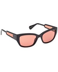 MAX&Co. - Sonnenbrille schwarz glänzend stil - Lyst