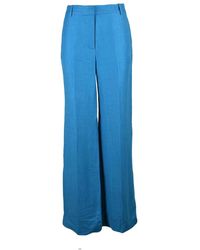 Kaos - Broeken ,Blauw ,Polyester Pantalone - Lyst