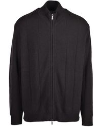 Eleventy - Truien & Vesten ,Bruin ,Wol Pullover Met Rits - Lyst