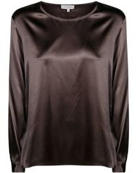 Antonelli - Overhemden ,Bruin ,Adige T-Shirt Ml Seta - Lyst