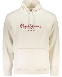 Pepe Jeans - Weißer Baumwoll Herren Pullover Macbeth Hoodie - Lyst