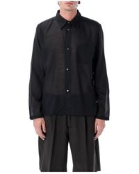 BERNER KUHL - Overhemden ,Zwart ,Wol Cordial Shirt - Lyst