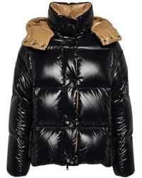 Moncler - Parana Hooded Korte Donsjas - Lyst