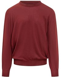 Brunello Cucinelli - Crewneck Knitted Jumper - Lyst