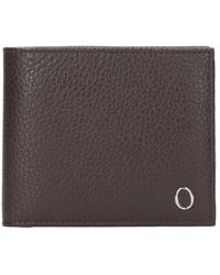 Orciani - Accessoires ,Zwart ,Leer Gehamerde Leren Portemonnee Met Anti-Kloon Bescherming - Lyst
