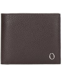 Orciani - Accessoires ,Zwart ,Leer Gehamerde Leren Portemonnee Met Anti-Kloon Bescherming - Lyst