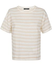 Weekend by Maxmara - T-shirt classica a righe in lino - Lyst