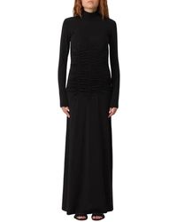 BITE STUDIOS - Stijlvolle Maxi Jurk Met Gerimpelde Details - Lyst