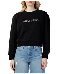 Calvin Klein - Bedruckter sweatshirt - Lyst